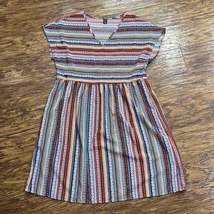 SHEIN short sleeve v neck dress